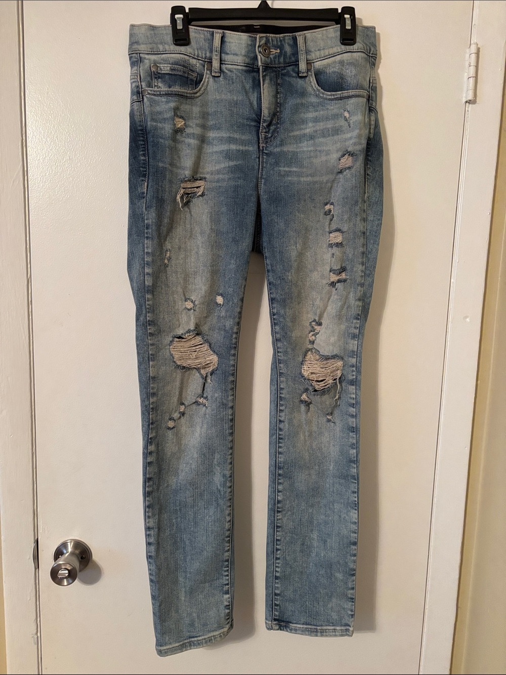 torrid Light Wash Distressed Skinny Jeans